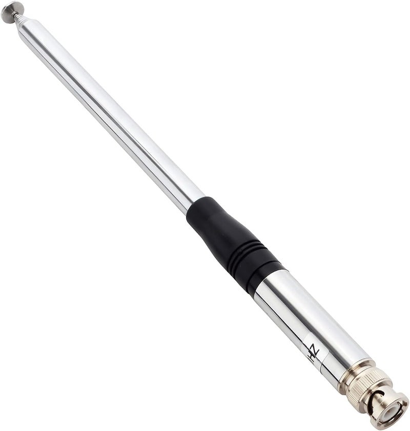 HYS 27Mhz Antenna 9-Inch to 51-inch Telescopic/Rod HT Antennas for CB Handheld/Portable Radio with BNC Connector Compatible with Cobra Midland Uniden Anytone CB Radio(27Mhz) - Image 1